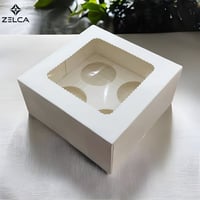 علبة كرتون بوكس الكب كيك (12 حبة)