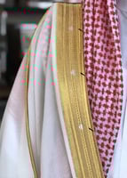 بشت رجالي ملكي رسمي لون أبيض دقة ملكيه قماش صوف 80...