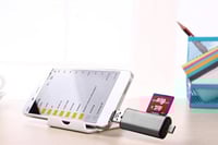قارء ذاكرة الجوال بـ 3 مداخل USB-C Card Reader