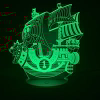 اضاءة 7 الوان سفينة طاقم قبعة القش انمي ون بيس