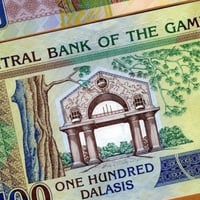 غامبيا فئة 100 دالاسي أنسر اصدار قديم