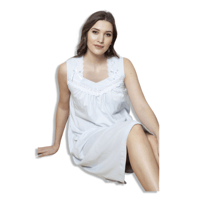 قميص نوم طويل من COTTON REAL - WAVA