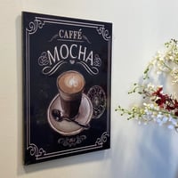 لوحة جدارية خشب كوفي موكا
