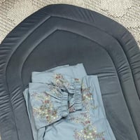 طقم صلاة سادة رمادي غامق