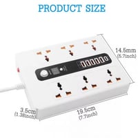 توصيلة 6في6 تحتوي على 6مخارج كهرباء و5منافذ شحن ذك...