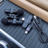 ميكروفون لاسلكي ثنائي لجميع الاجهزة الذكية اندرويد...