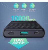 شاحن سفري بسعه10000ملي امبير بمنفذين بي دي الشحن ا...