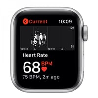 ساعة ابل الاصدار الخامس مقاس44 جي بي اس اللون فضي...