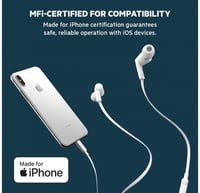 سماعة ايفون لايتننق من بلكن معتمده من ابل