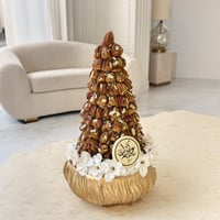 صينية ريزن ذهبي ( تمر محشي 2 كيلو هرم )