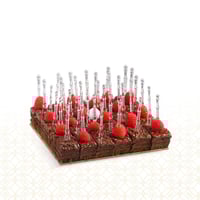 كيكة شوكولاته كرنشي 36 قطعة ميني