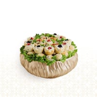 صينية ريزن ذهبي معجنات - 54 قطعة