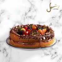 كيكة الكوكيز - طبقتين