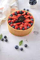 تشيز كيك الفواكه ( وسط )