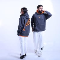 New dark gray oversize hoodie