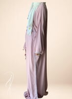 شرشف صلاة لف وردي بصلي فاتح بالكروشيه و الورد الاو...