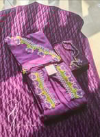 شرشف صلاة لف موف غامق قطن اويا ورد فخم