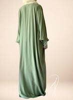 227503 شرشف صلاة باتيك اخضر زيتوني سستة