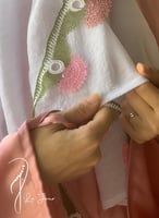 شرشف صلاة سستة اويا أحمر و أخضر زرعي