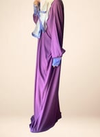 شرشف صلاة موف سستة رسم باتيك موف ازرق