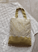 شرشف صلاة خمار اخضر بالدنتال الابيض و مع شنطة من ل...