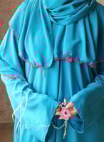 شرشف صلاة سستة ازرق بالكروشيه المميز من لاجور