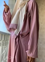 شرشف بصلي وردي لف طرحة متصلة