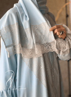 شرشف صلاة دانتيل سماوي سحاب