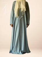 شرشف صلاة سحاب ازرق كروشيه يدوي