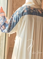 شرشف صلاة سكري لف رسم باتيك بترولي وبصلي