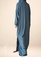 شرشف صلاة لف زيتي على رمادي بالكروشيه و الورد المل...