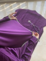 شرشف صلاة لف موف مزين بالكروشيه و الورد الاويا