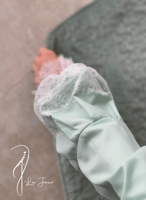 شرشف صلاة دانتيل تفني سحاب و الطرحة مثبتة.