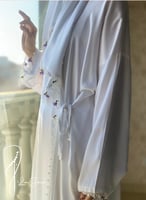 شرشف صلاة لف ابيض المزين بالكروشبه و الورد الاويا...