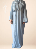 شرشف صلاة سحاب سماوي كروشيه يدوي اويا و الطرحة منف...