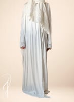 شرشف مرد لف دانتيل أبيض طرحة لينين