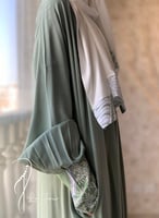 227503 شرشف صلاة باتيك اخضر زيتوني سستة