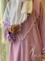 شرشف صلاة سستة موف مزين بالكروشيه و الورد الاويا