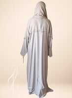 شرشف صلاة بسستة كروشيه موف فاتح و الطرحة مثبتة