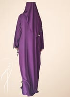 شرشف صلاة لف موف غامق قطن بالكروشيه عناقيد عنب يدو...