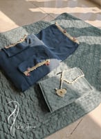 شرشف صلاة لف تركواز اويا و الورد الاحمر المميز