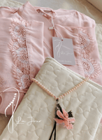 شرشف صلاة لف بنك فاتح مزين بالاويا يدوي من لاجور