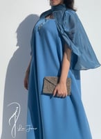 ثوب وكاب شيفون حرير