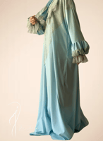 شرشف صلاة دانتيل سماوي سحاب