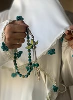 شرشف صلاة أوف وايت مزين بالكروشيه التفني