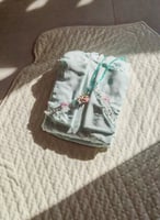 شرشف صلاة لف قطن أزرق بستال بالورد الاويا المميز م...