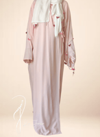 شرشف صلاة لف قطن بارد بنك باستال مزين بكروشيه من ل...