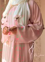 شرشف صلاة لف قطن بارد بنك باستال مزين بكروشيه من ل...