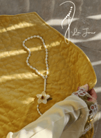 شرشف صلاة لف اصفر ليموني فاتح مزين بأويا تركية من...