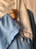 شرشف صلاة لف أزق كروشيه يدوي طرحة منفصلة مثل الروب